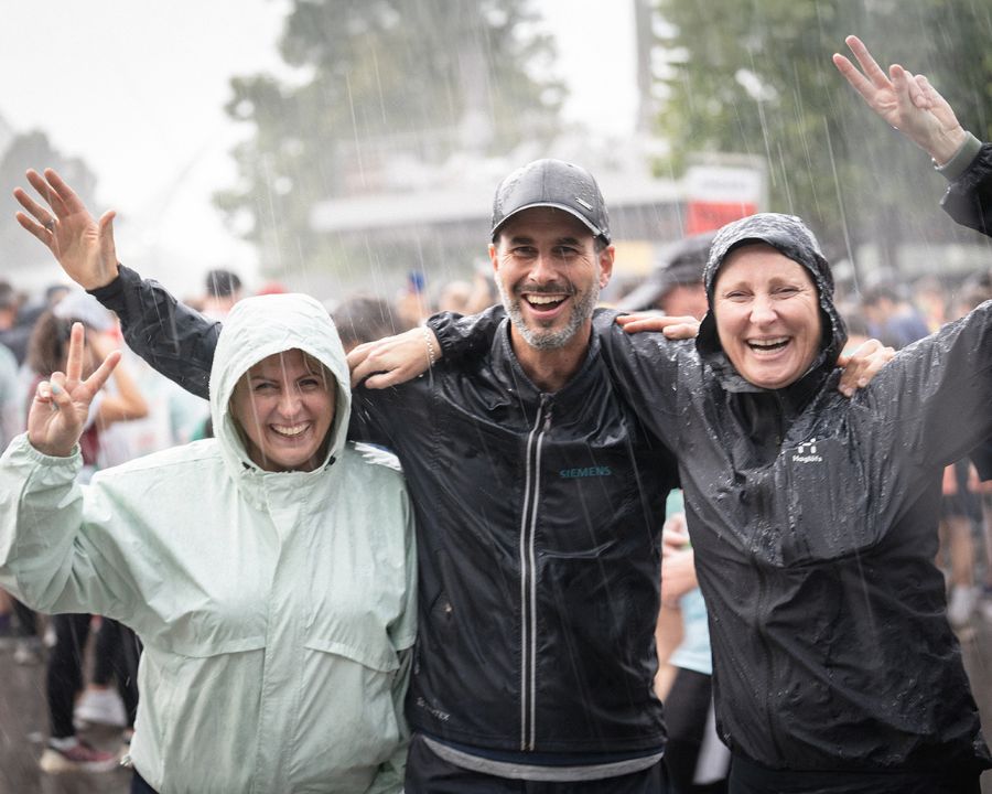 Rain will not wash off the joy of running in Munich