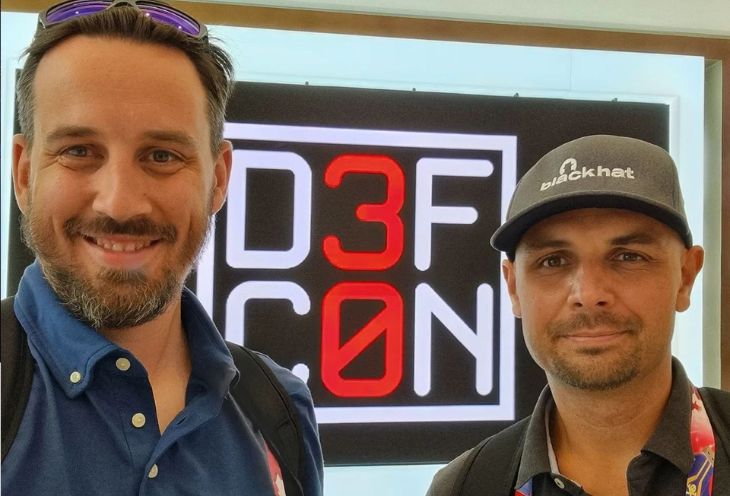 Michał Olawski i Adrian Korczyński at Def Con USA