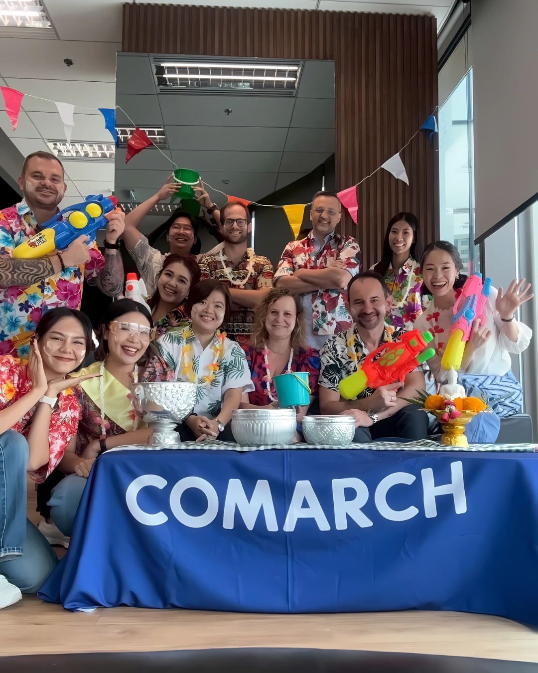 Team integration party in Comarch office in Bangkok